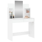 Dressing table with white mirror 96x39x142 cm