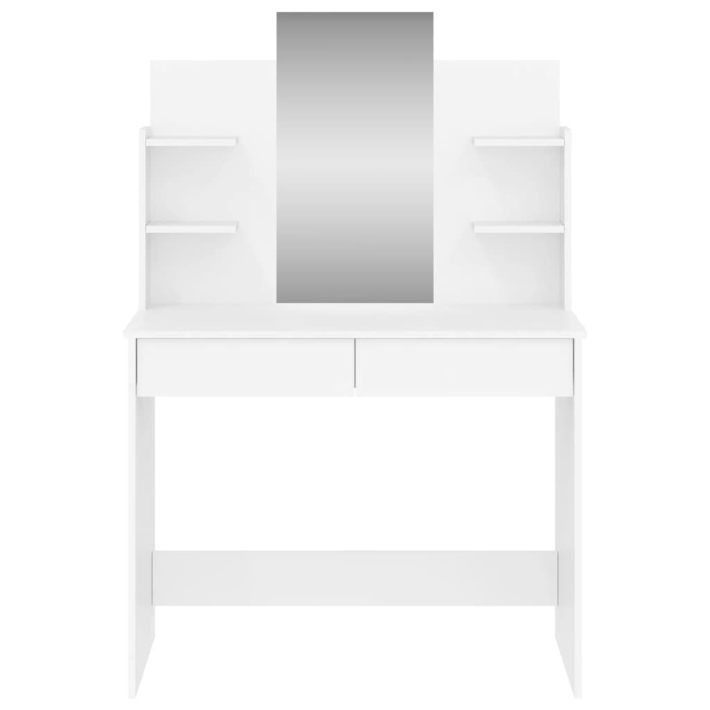 Dressing table with white mirror 96x39x142 cm