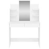 Dressing table with white mirror 96x39x142 cm