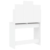 Dressing table with white mirror 96x39x142 cm