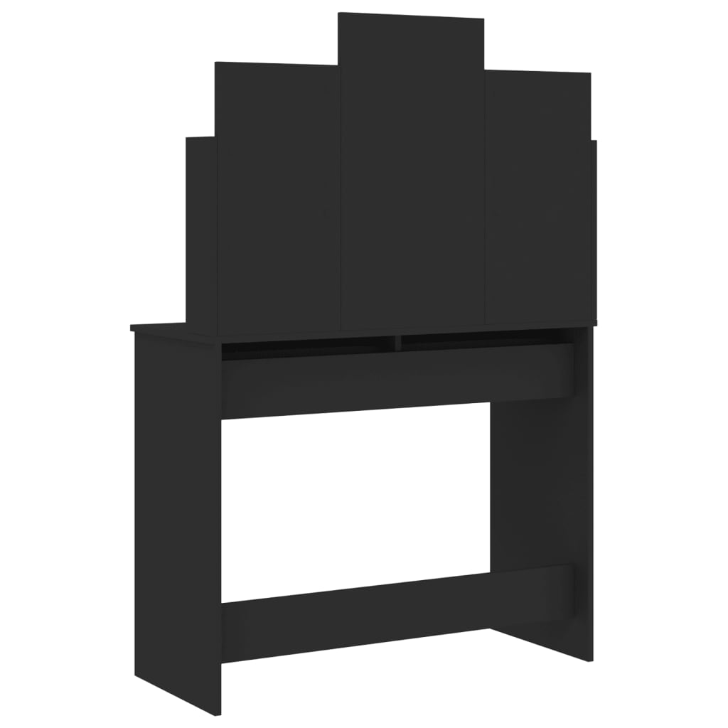 Dressing table with black mirror 96x39x142 cm