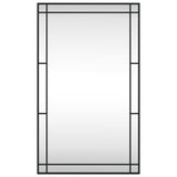 Miroir mural noir 60x100 cm rectangulaire fer