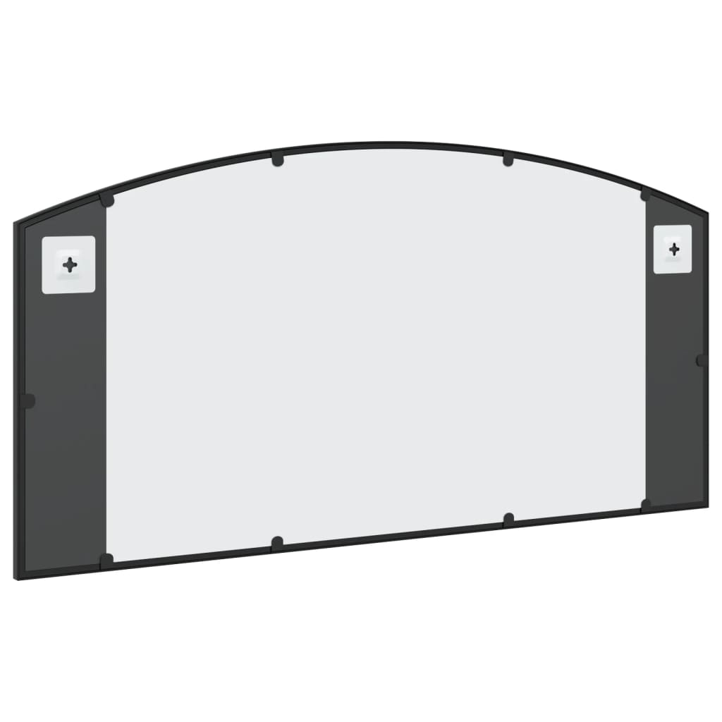 Miroir mural noir 100x50 cm arche fer