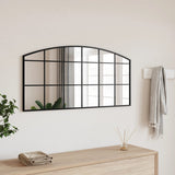 Miroir mural noir 100x50 cm arche fer