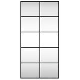 Miroir mural noir 50x100 cm rectangulaire fer