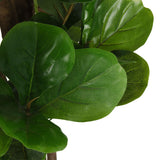 Ficus lyrata artificiel 96 feuilles 80 cm vert