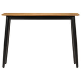 Table console 110x40x76 cm bois de manguier solide et fer