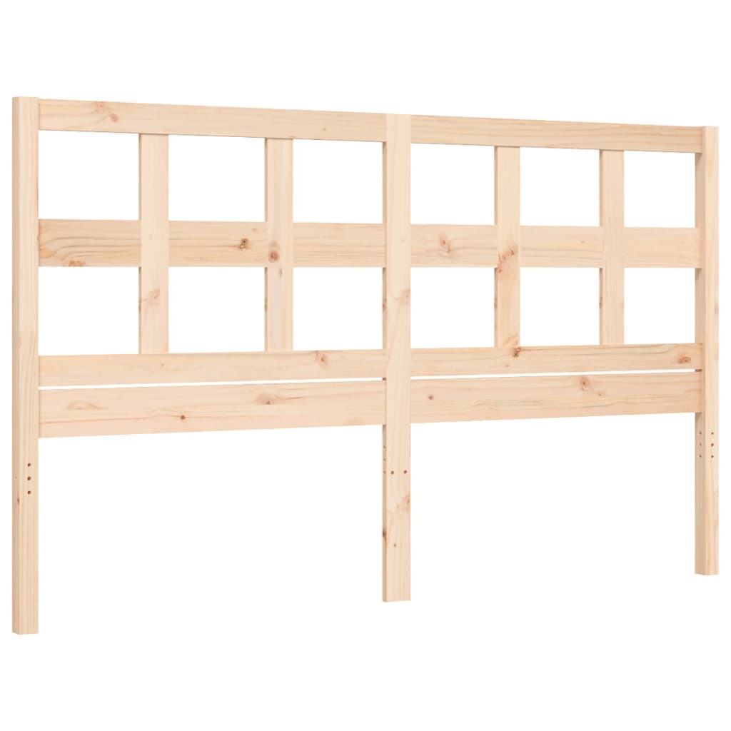 Bed frame without mattress 160x200 cm solid wood