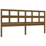 Cadre de lit sans matelas marron miel 200x200 cm bois massif