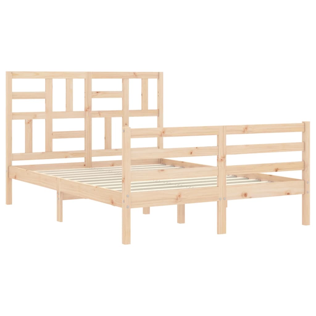 Cadre de lit sans matelas bois massif