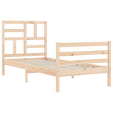 Cadre de lit sans matelas 90x200 cm bois massif