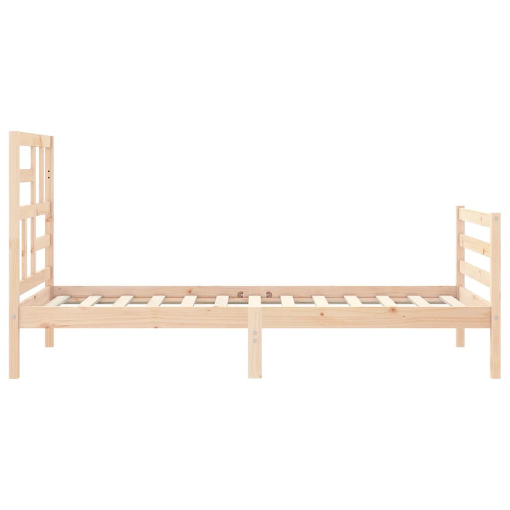 Cadre de lit sans matelas 90x200 cm bois massif