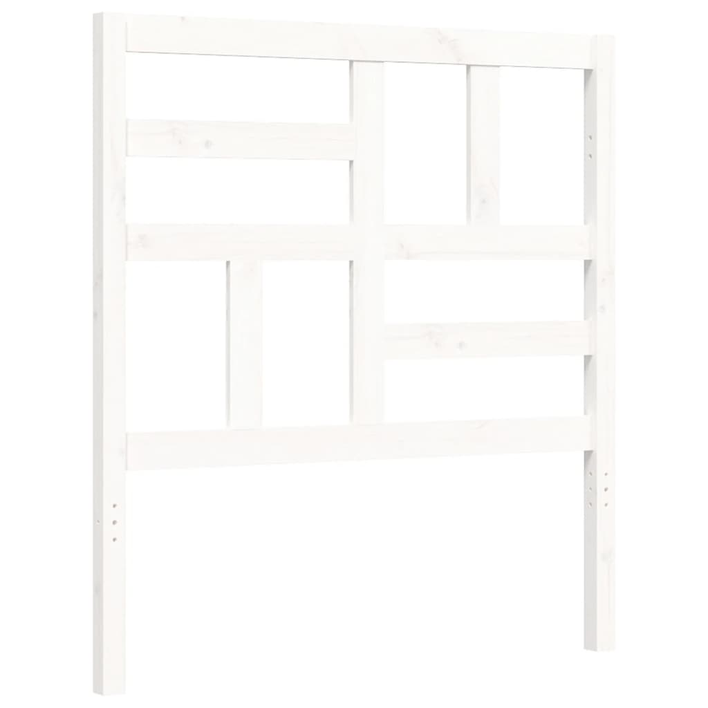 Cadre de lit sans matelas blanc 90x200 cm bois massif