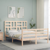 Cadre de lit sans matelas 120x200 cm bois massif