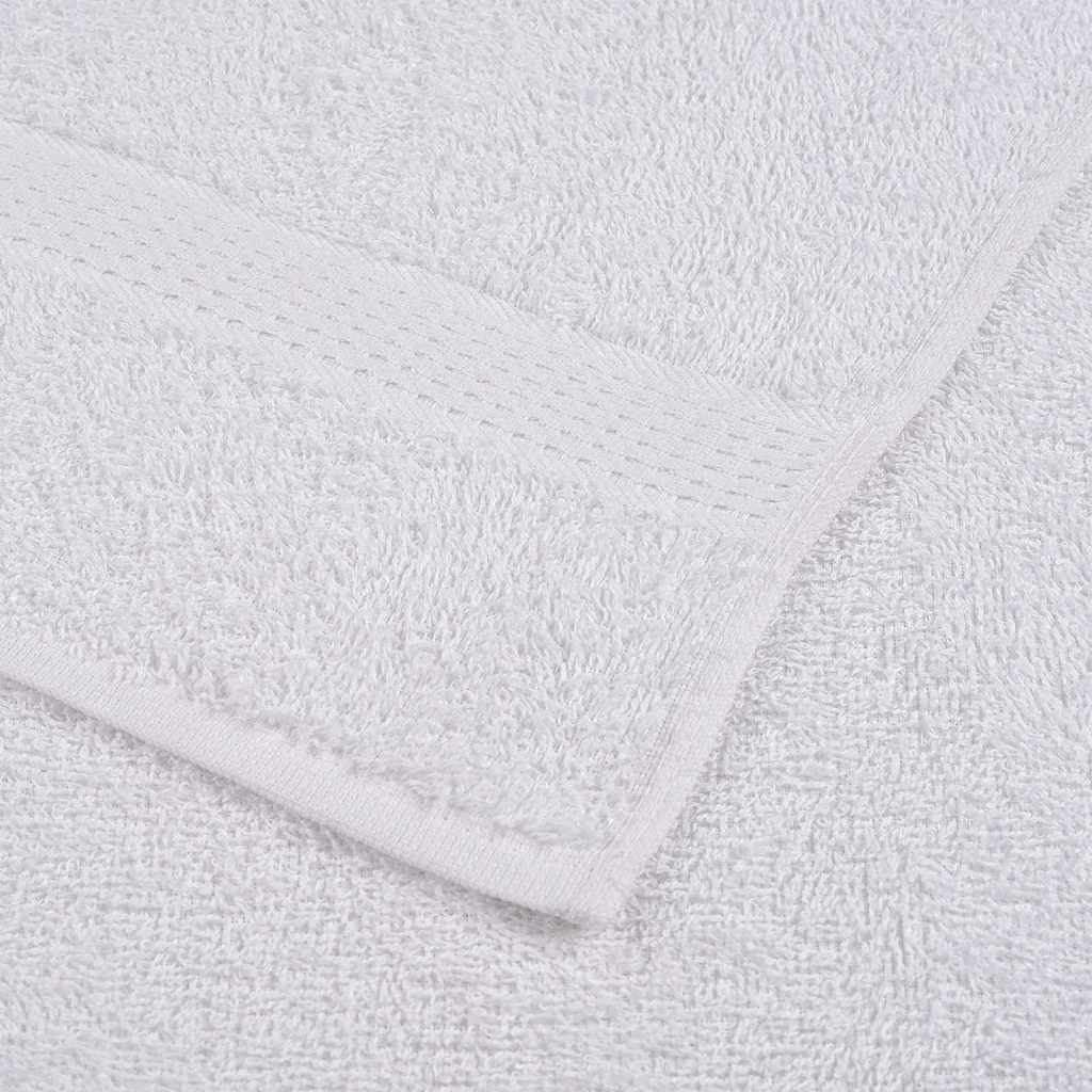 Essuie-mains 4 pcs blanc 50x100 cm 360 g/m² 100% coton