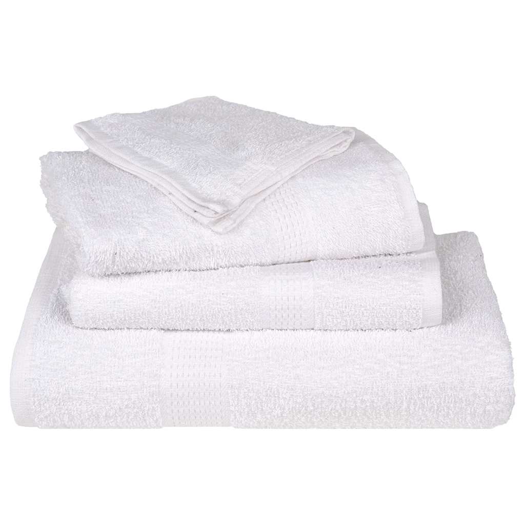 Serviettes de douche 2 pcs blanc 70x140 cm 360 g/m² 100% coton