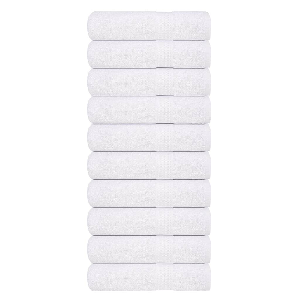 Serviettes de douche 10 pcs blanc 70x140 cm 360 g/m² 100% coton