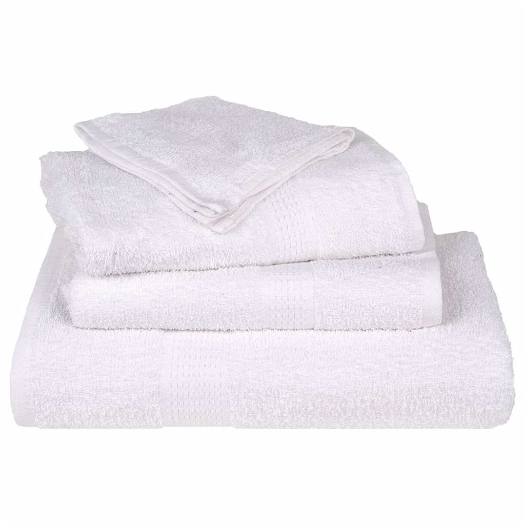 Serviettes de douche 25 pcs blanc 70x140 cm 360 g/m² 100% coton