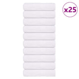 Serviettes de bain 25 pcs blanc 100x150 cm 360 g/m² 100% coton