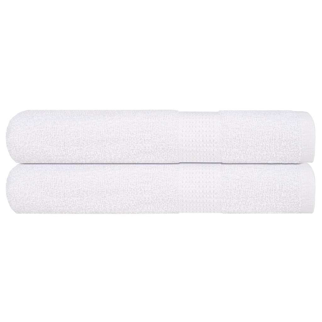 Serviettes de sauna 2 pcs blanc 80x200 cm 360 g/m² 100% coton