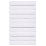 Serviettes de sauna 10 pcs blanc 80x200 cm 360 g/m² 100% coton