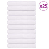 Serviettes 25 pcs blanc 100x200 cm 360 g/m² 100% coton