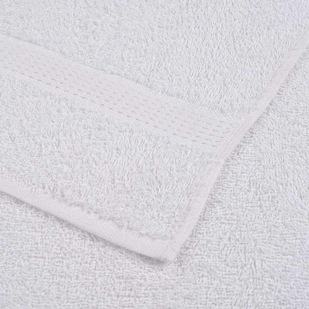 Serviettes 25 pcs blanc 100x200 cm 360 g/m² 100% coton