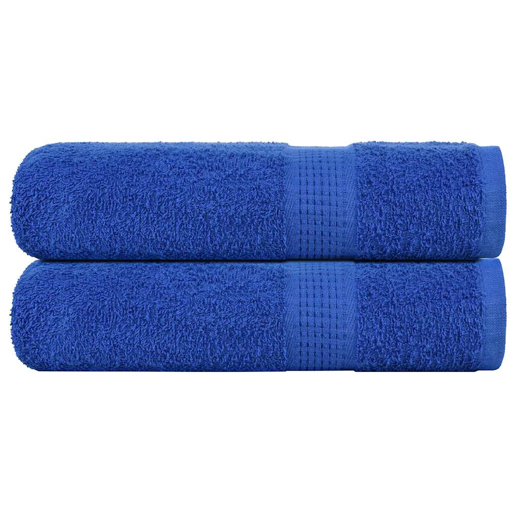 Essuie-mains 2 pcs bleu 50x100 cm 360 g/m² 100% coton