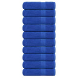 Essuie-mains 10 pcs bleu 50x100 cm 360 g/m² 100% coton