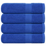 Serviettes de douche 4 pcs bleu 70x140 cm 360 g/m² 100% coton