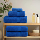 Serviettes de douche 4 pcs bleu 70x140 cm 360 g/m² 100% coton