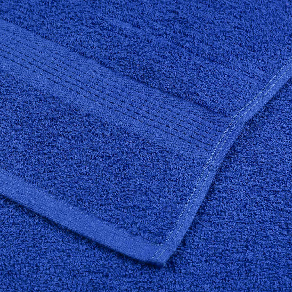 Shower towels 10 pcs blue 70x140 cm 360 g/m² 100% cotton