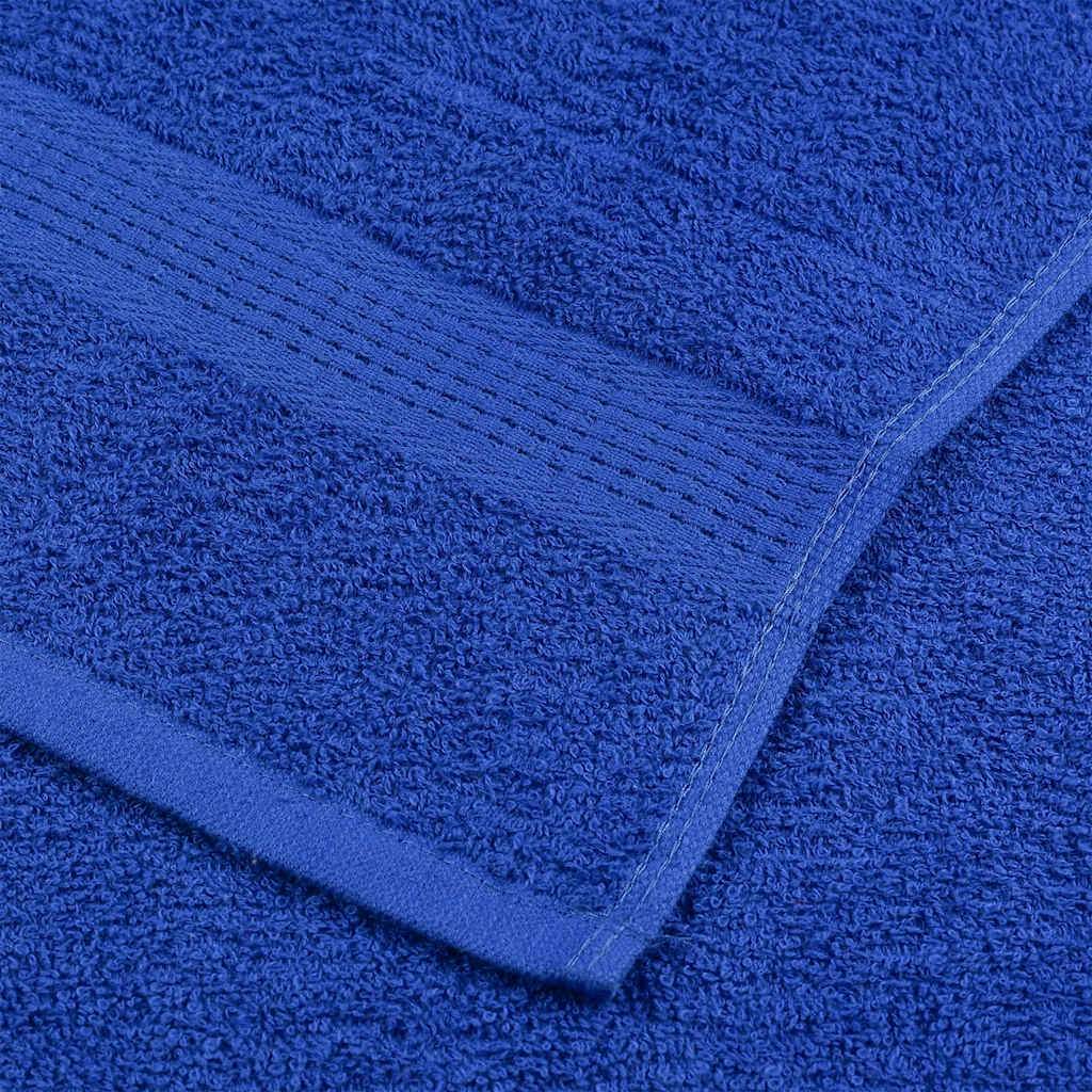 Serviettes de bain 10 pcs bleu 100x150 cm 360 g/m² 100% coton