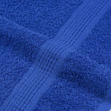 Serviettes de bain 10 pcs bleu 100x150 cm 360 g/m² 100% coton