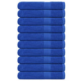 Serviettes de sauna 10 pcs bleu 80x200 cm 360 g/m² 100% coton