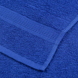 Serviettes de sauna 10 pcs bleu 80x200 cm 360 g/m² 100% coton