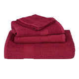 Serviettes de bain 4 pcs bordeaux 100x150cm 360 g/m² 100% coton