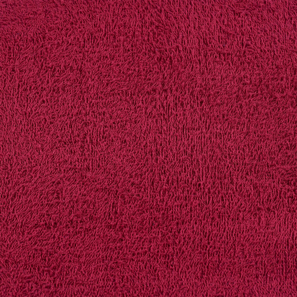 Serviettes 10 pcs bordeaux 100x200 cm 360 g/m² 100% coton