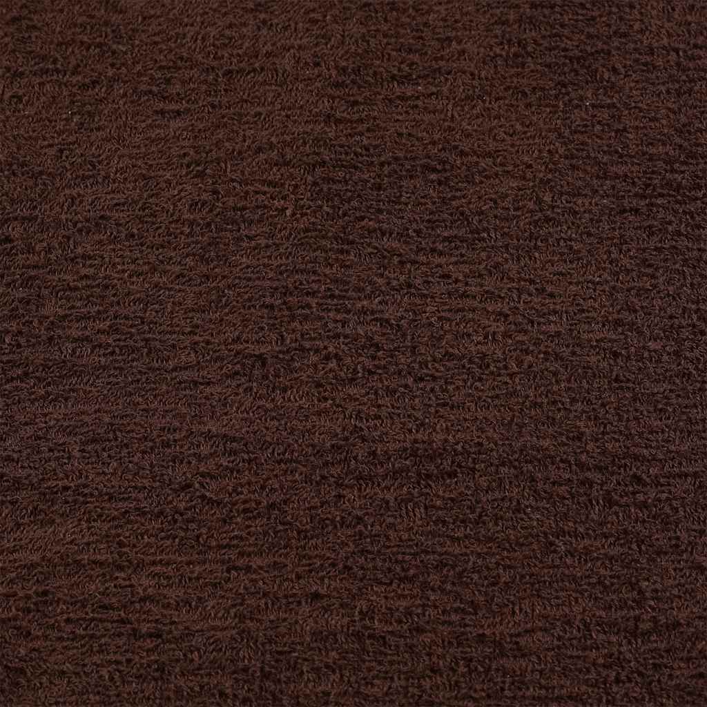 Serviettes de visage 2 pcs marron 30x30 cm 360 g/m² 100% coton