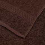 Serviettes de visage 4 pcs marron 30x30 cm 360 g/m² 100% coton