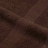 Serviettes de visage 4 pcs marron 30x30 cm 360 g/m² 100% coton