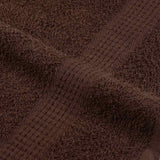 Essuie-mains 2 pcs marron 50x100 cm 360 g/m² 100% coton