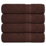 Shower towels 4 pcs brown 70x140 cm 360 g/m² 100% cotton