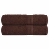 Serviettes de bain 2 pcs marron 100x150 cm 360 g/m² 100% coton