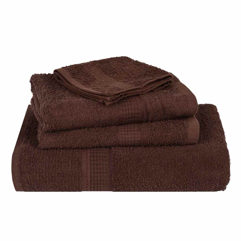 Bath towels 4 pcs brown 100x150 cm 360 g/m² 100% cotton