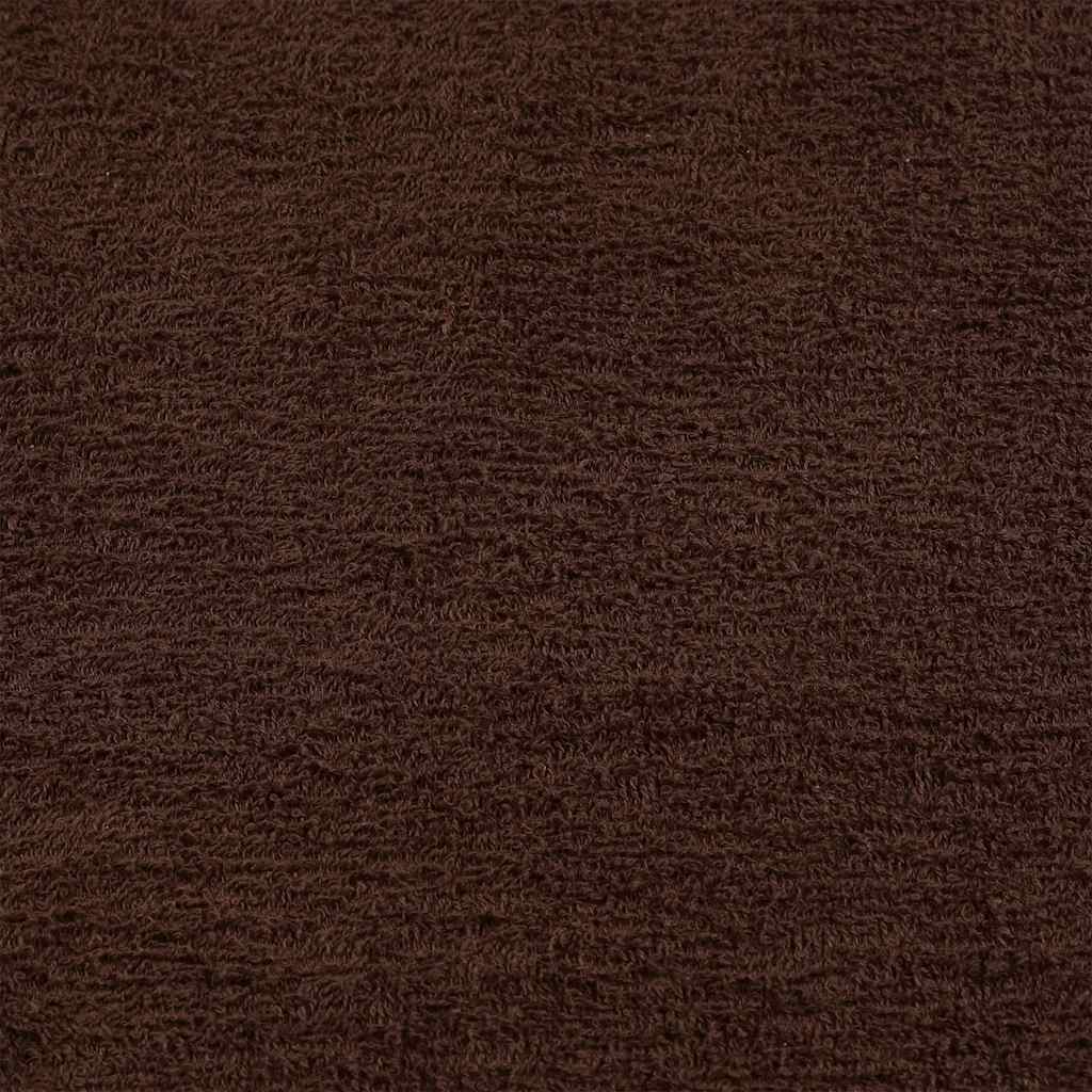 Serviettes 4 pcs marron 100x200 cm 360 g/m² 100% coton