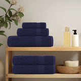 Face towels 2 pcs navy blue 30x30 cm 100% cotton