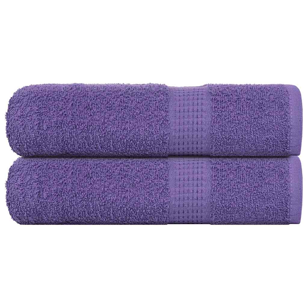 Serviettes de bain 2 pcs violet 100x150 cm 360 g/m² 100% coton