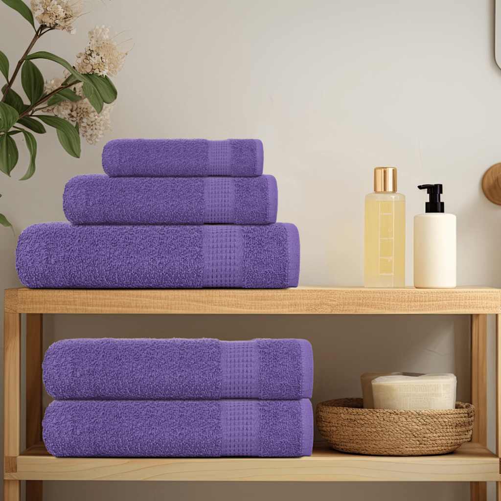 Serviettes de bain 2 pcs violet 100x150 cm 360 g/m² 100% coton