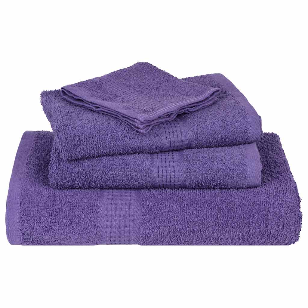 Serviettes de bain 10 pcs violet 100x150 cm 360 g/m² 100% coton